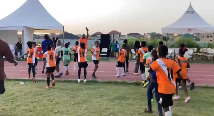 • A scene from a school sports event