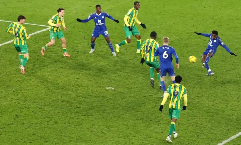 Abdul Fatawu's goal against West Brom was his fifth of the season for Leicester