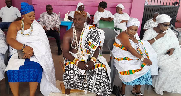 • Nii Ashittey Tetteh, clothed by the family for the occasion