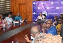 • Dr Alhassan Iddrisu (head of table) addressing the media Photo: Seth Osabukle