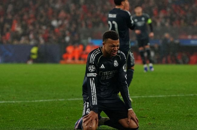 Kylian Mbappe dejected after the final whistle