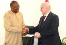 • Dr Abdul-Rashid Pelpuo (left) with Prof. Dr Rolf J. Eichhor