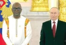 Dr DjewaAppiah with President Putin