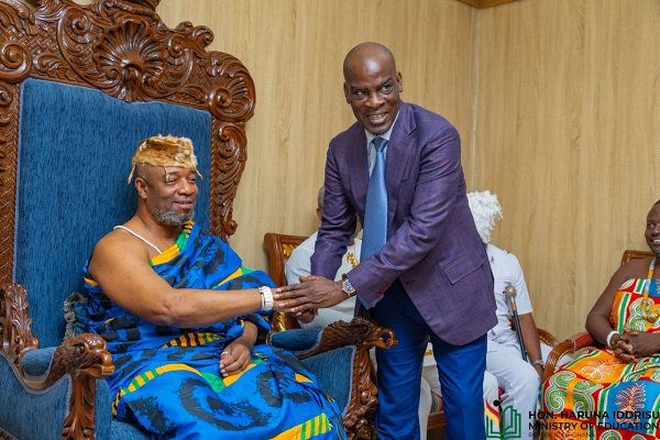 Ga Mantse, Nii Tackie Teiko Tsuru II, welcoming Mr Iddrisu