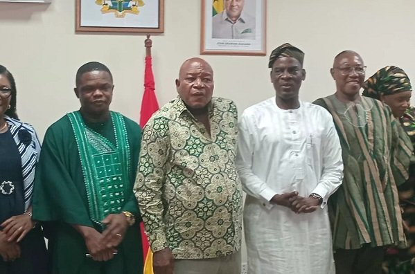 Mr Haruna Iddrisu (third from right) with members of the board