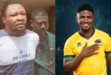 Suspect Bright Aweh (left) and Stephen King Amoah