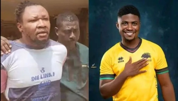 Suspect Bright Aweh (left) and Stephen King Amoah