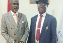 Chaplain (Colonel) Peter Nyarko Duodu (Rtd) (left ) and Pastor Joe Aaron Hagan, APR