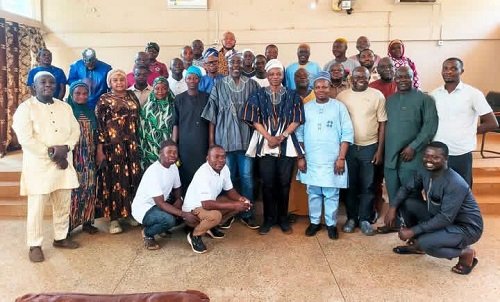 Mr Ali Adolf John Mburidiba with members of the party