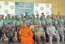 Mr Eric Opoku (seated middle) with other dignitaries after the programme