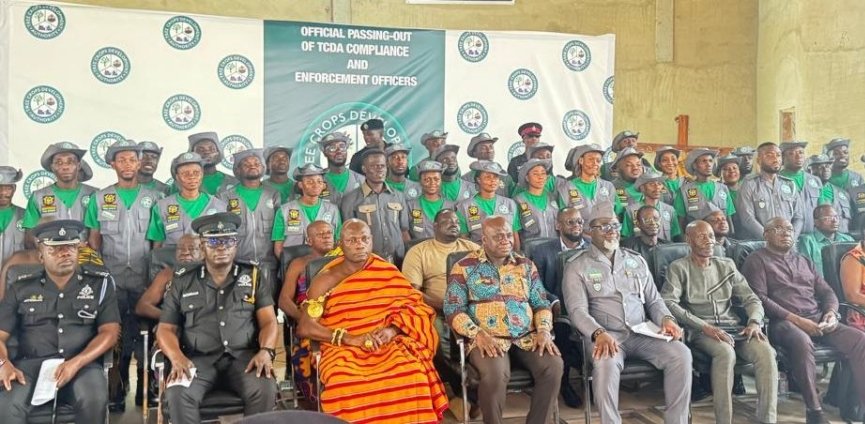 Mr Eric Opoku (seated middle) with other dignitaries after the programme