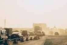 Vehicular traffic on the motorway