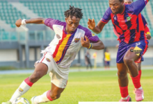 • Hamza Issah (left) trying to outwit his marker Hamza Musah during the game