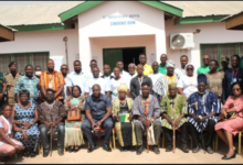 Participants after a stakeholder meeting