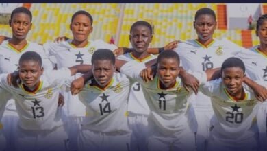 A lineup of the Black Damsels team