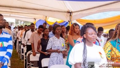 A section of the students during the matriculation ceremony