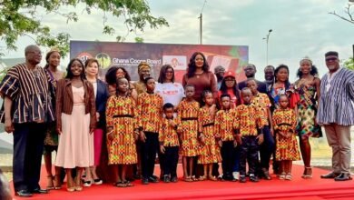 Mrs Marilyn Maame Efua Houadjeto (sixth from left) with other dignitaries at the ceremony