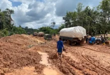 Some deplorable Cocoa roads in Ghana