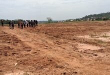 The portions of Nyankumase reclaimed lands.