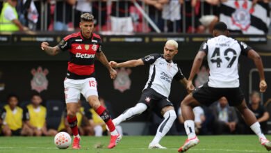 Jorge Carrascal (left) was sent off after half time for a foul he committed before the break