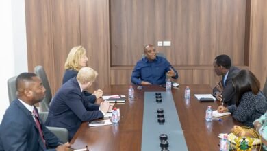 • Mr Ampem speaking during the meeting