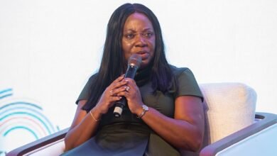 Ms Obo-Nai speaking at the event