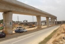 The ongoing overpass road