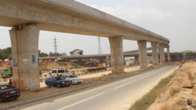 The ongoing overpass road