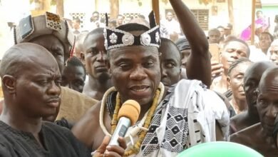 • Nana Asete Owusu III speaking at the programme