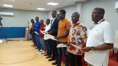 • Members of the new executive of GAVA