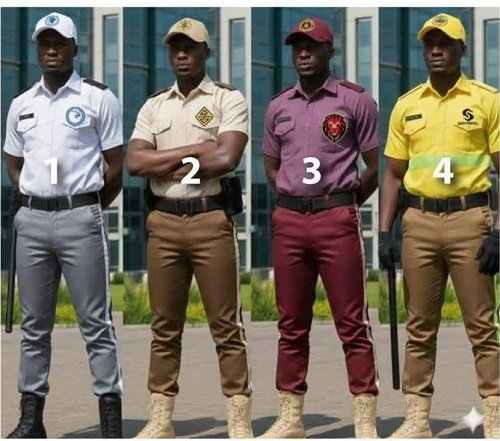 The approved uniforms