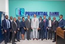 Officials of Prudential Bank and the PAPSS Team