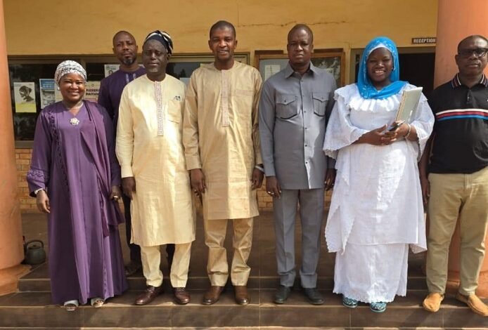 -Sagnarigu MCE, Mr Abdulai Imoro Gong with management of NORSACC during the visit