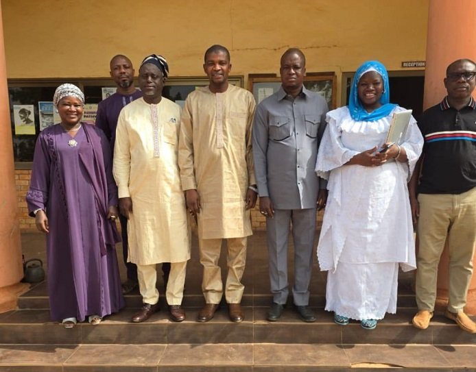 -Sagnarigu MCE, Mr Abdulai Imoro Gong with management of NORSACC during the visit