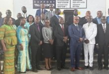 Col. (Rtd) Pastor Peter Nyarko Duodu (second from right) with other executives and dignitaries at the event