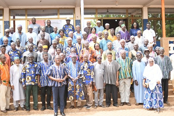 Executive of SSNIT and some members of Northern Regional pensioners. Photo. Geoffrey Buta