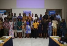 • Journalists after the workshop