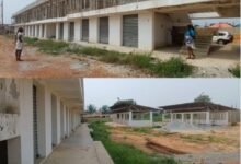 • The 40 - seater lockable market at Nzema East