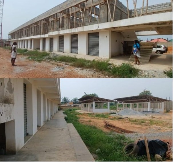 • The 40 - seater lockable market at Nzema East