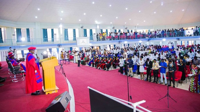 • The students taking the matriculation oath