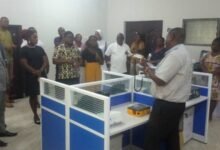 • Mr Israel Gbeckor-Kove educating participants on effective use of some equipment