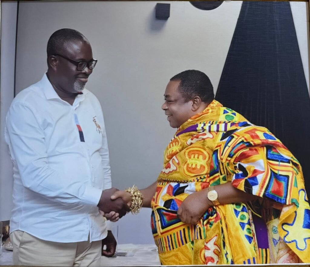 Nana Dr Dankawoso 1 congratulating Dr Richard Asiedu