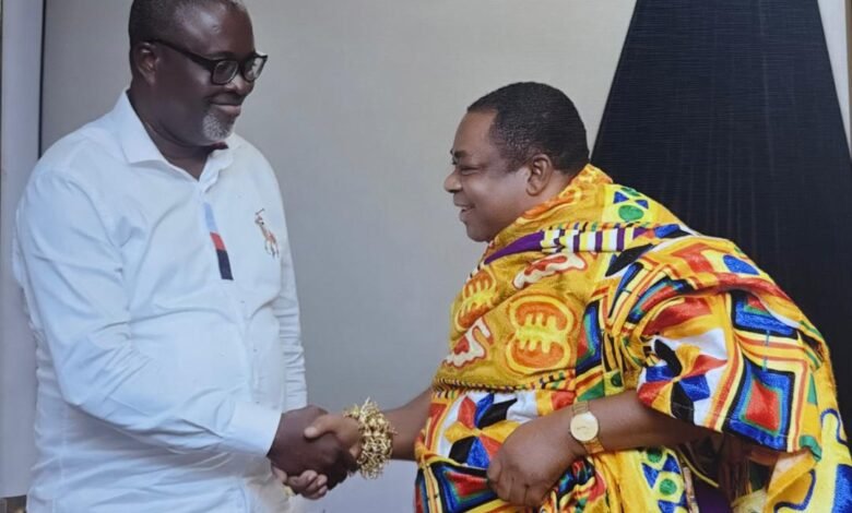 Nana Dr Dankawoso 1 congratulating Dr Richard Asiedu