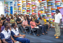 • Mr Hanson addressing the students