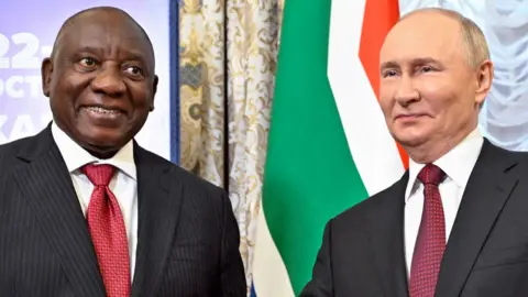 Cyril Ramaphosa's phone call with Russian leader Vladimir Putin earlier in February helped secure the release of the men.