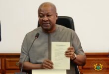 Pres Mahama after assenting to 24-Hour Economy Authority Bill