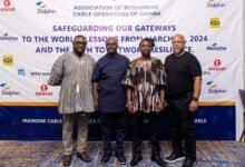 Mr Kwarteng (second from left) and other guests after the event