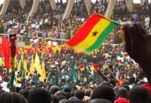 A scene at independence celebration in Ghana