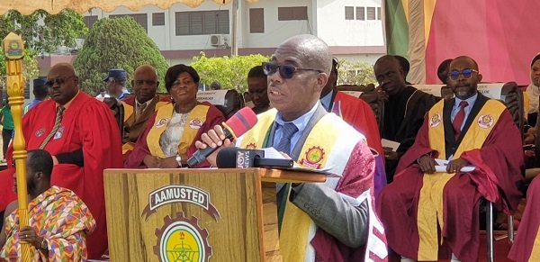 -Prof Kwaku Sarfo addressing the matriculants