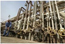 An oil field in the Middle East